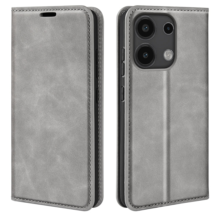 Retro-Skin Magnetic Suction Leder Handyhülle, Für Xiaomi Redmi Note 13 Pro 4G, Für Xiaomi Redmi Note 13 4G, Für Xiaomi Redmi K70E, Für Xiaomi 14 Ultra, Für Xiaomi 14 Pro, Für Xiaomi 14, Für Xiaomi Redmi Note 13 5G, Für Xiaomi Redmi 13C