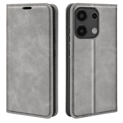 Retro-Skin Magnetic Suction Leder Handyhülle, Für Xiaomi Redmi Note 13 Pro 4G, Für Xiaomi Redmi Note 13 4G, Für Xiaomi Redmi K70E, Für Xiaomi 14 Ultra, Für Xiaomi 14 Pro, Für Xiaomi 14, Für Xiaomi Redmi Note 13 5G, Für Xiaomi Redmi 13C