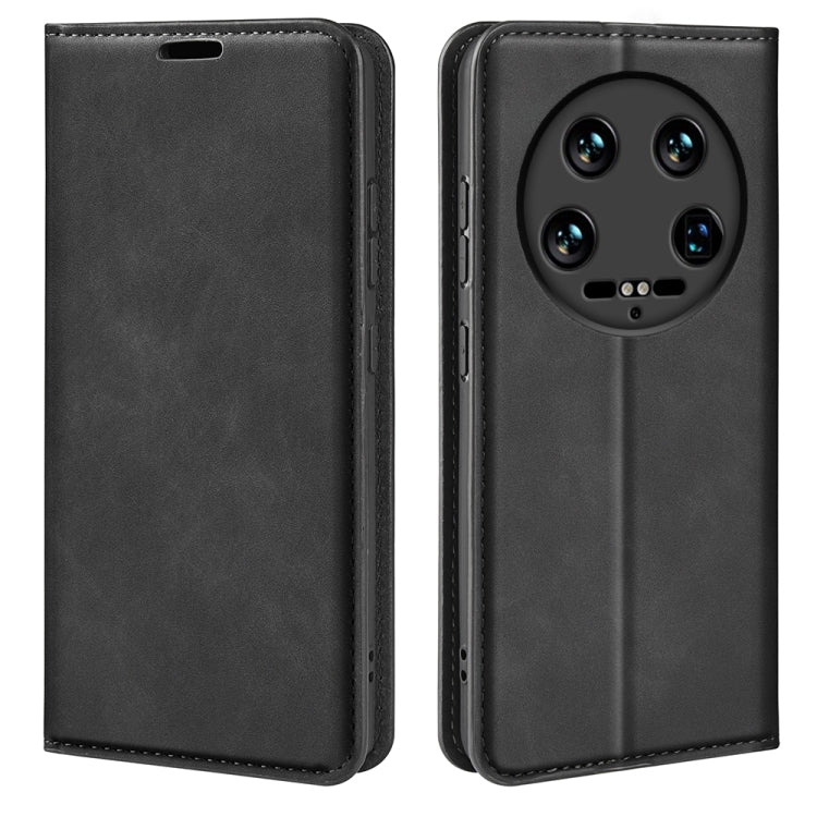 Retro-Skin Magnetic Suction Leder Handyhülle, Für Xiaomi Redmi Note 13 Pro 4G, Für Xiaomi Redmi Note 13 4G, Für Xiaomi Redmi K70E, Für Xiaomi 14 Ultra, Für Xiaomi 14 Pro, Für Xiaomi 14, Für Xiaomi Redmi Note 13 5G, Für Xiaomi Redmi 13C