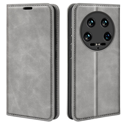 Retro-Skin Magnetic Suction Leder Handyhülle, Für Xiaomi Redmi Note 13 Pro 4G, Für Xiaomi Redmi Note 13 4G, Für Xiaomi Redmi K70E, Für Xiaomi 14 Ultra, Für Xiaomi 14 Pro, Für Xiaomi 14, Für Xiaomi Redmi Note 13 5G, Für Xiaomi Redmi 13C