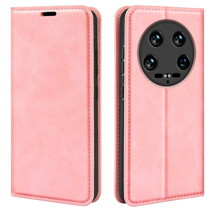 Retro-Skin Magnetic Suction Leder Handyhülle, Für Xiaomi Redmi Note 13 Pro 4G, Für Xiaomi Redmi Note 13 4G, Für Xiaomi Redmi K70E, Für Xiaomi 14 Ultra, Für Xiaomi 14 Pro, Für Xiaomi 14, Für Xiaomi Redmi Note 13 5G, Für Xiaomi Redmi 13C