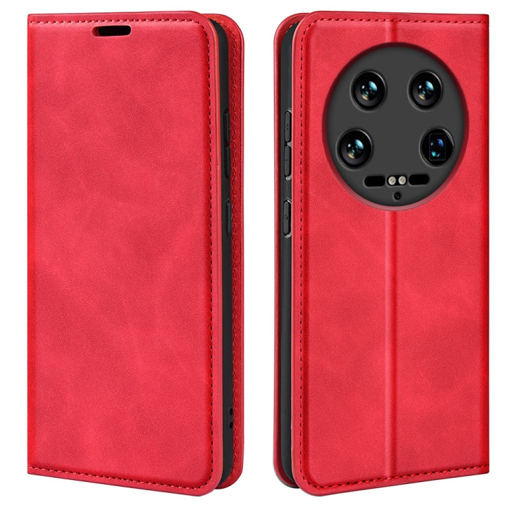 Retro-Skin Magnetic Suction Leder Handyhülle, Für Xiaomi Redmi Note 13 Pro 4G, Für Xiaomi Redmi Note 13 4G, Für Xiaomi Redmi K70E, Für Xiaomi 14 Ultra, Für Xiaomi 14 Pro, Für Xiaomi 14, Für Xiaomi Redmi Note 13 5G, Für Xiaomi Redmi 13C