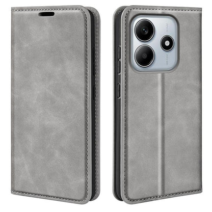 Retro-skin Magnetic Suction Leather Phone Case