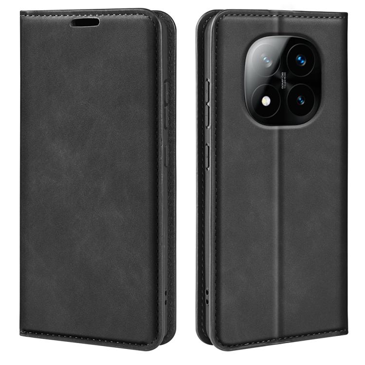 Retro-skin Magnetic Suction Leather Phone Case