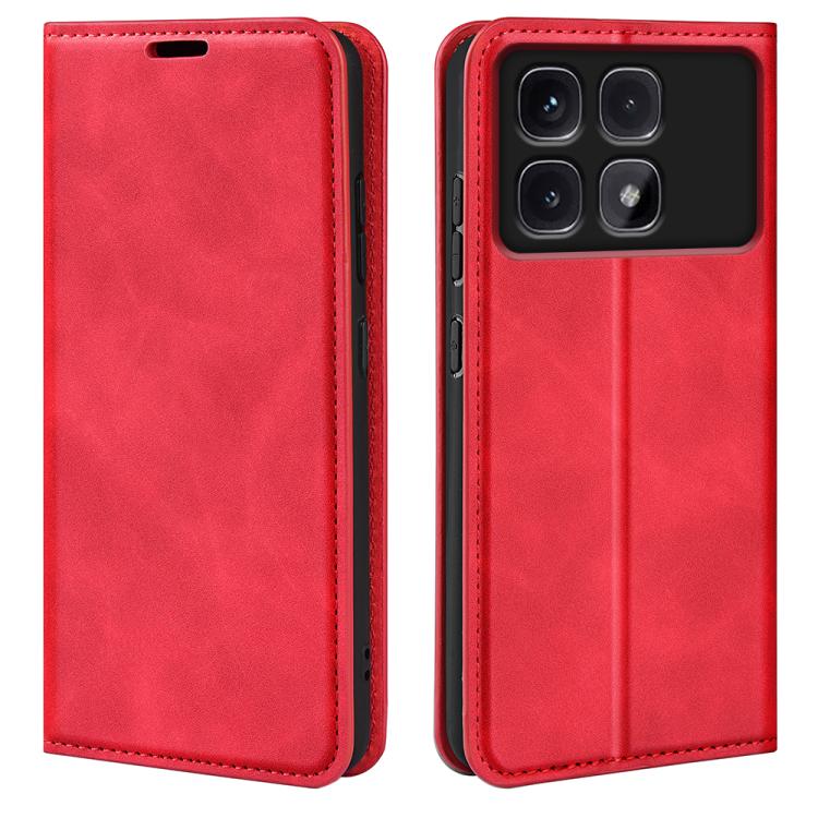 Retro-skin Magnetic Suction Leather Phone Case