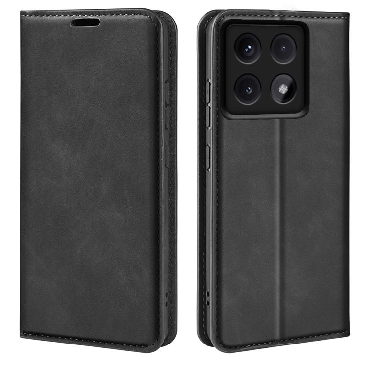 Retro-skin Magnetic Suction Leather Phone Case