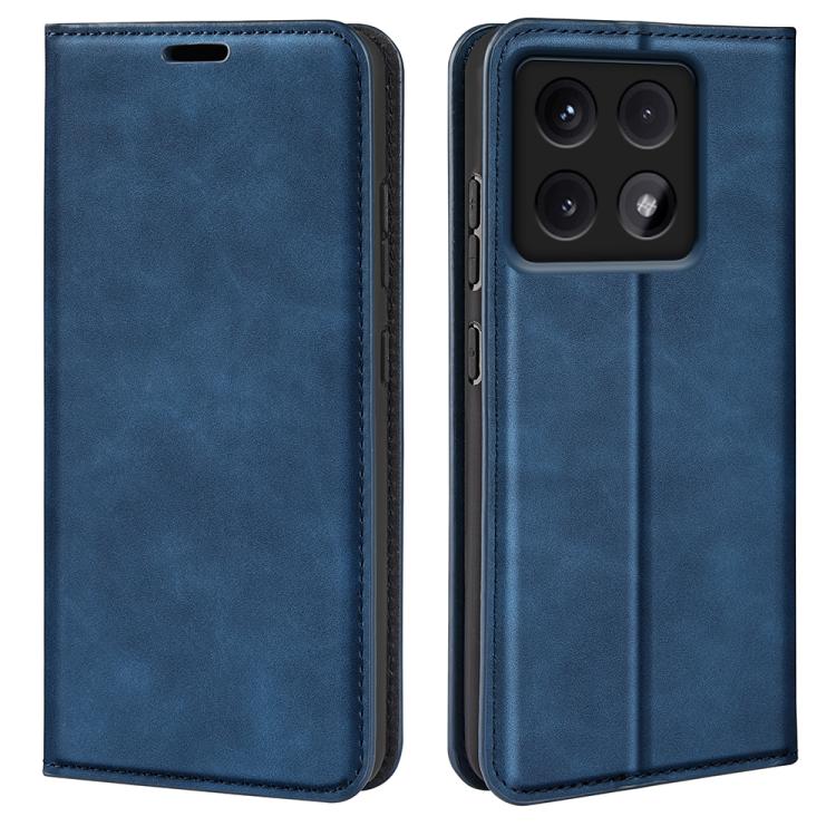 Retro-skin Magnetic Suction Leather Phone Case