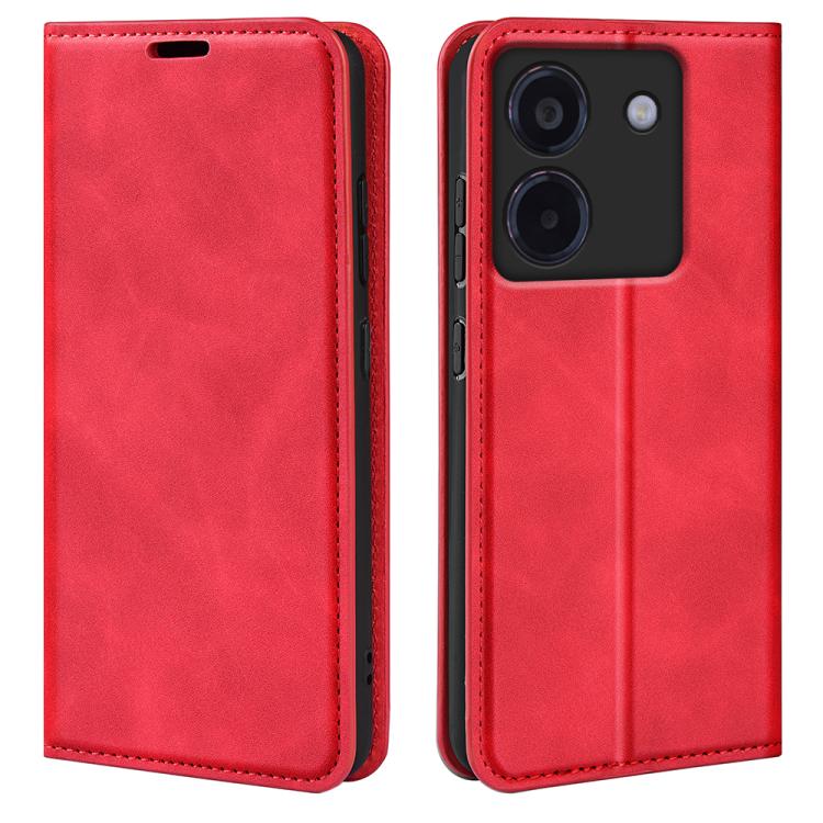Retro-skin Magnetic Suction Leather Phone Case