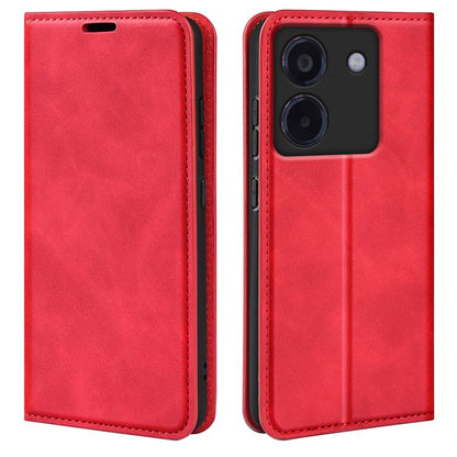 Retro-skin Magnetic Suction Leather Phone Case