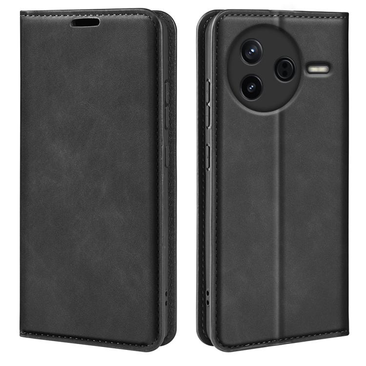 Retro-skin Magnetic Suction Leather Phone Case, For Xiaomi Redmi Note 13 5G, For Xiaomi Redmi 13C, For Xiaomi Redmi Note 13 Pro+, For Xiaomi Redmi Note 13 Pro 5G, For Xiaomi Redmi K70, For Xiaomi 13T, For Redmi Note 17 Pro Max 5G Global 163mm          ...