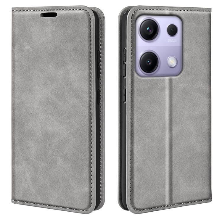 Retro-skin Magnetic Suction Leather Phone Case