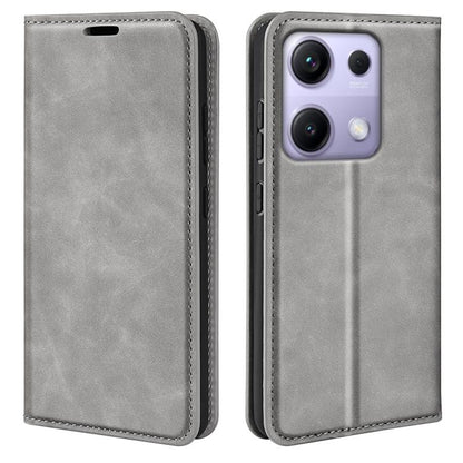 Retro-skin Magnetic Suction Leather Phone Case