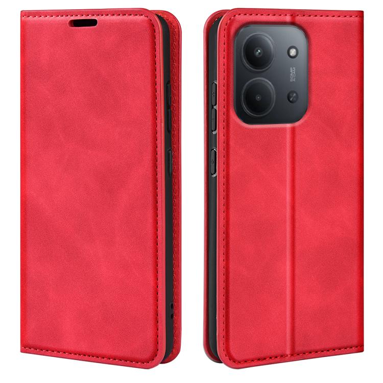 Retro-skin Magnetic Suction Leather Phone Case, For Xiaomi Redmi Note 13 5G, For Xiaomi Redmi 13C, For Xiaomi Redmi Note 13 Pro+, For Xiaomi Redmi Note 13 Pro 5G, For Xiaomi Redmi K70, For Xiaomi 13T, For Redmi Note 17 Pro Max 5G Global 163mm          ...