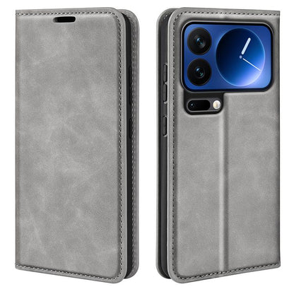 Retro-skin Magnetic Suction Leather Phone Case, For Redmi A7 Pro 171mm / Poco C85x 5G, For Xiaomi 17T, For Redmi Turbo 5 Max / Poco X8 Pro Max, For Redmi Turbo 5 5G / Poco X8 Pro 5G, For Redmi Note 15 Pro+ Global 163.3mm                                ...