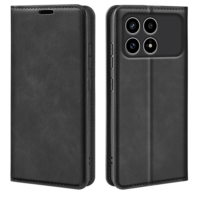 Retro-skin Magnetic Suction Leather Phone Case, For Xiaomi Redmi Note 13 5G, For Xiaomi Redmi 13C, For Xiaomi Redmi Note 13 Pro+, For Xiaomi Redmi Note 13 Pro 5G, For Xiaomi Redmi K70, For Xiaomi 13T, For Redmi Note 17 Pro Max 5G Global 163mm          ...