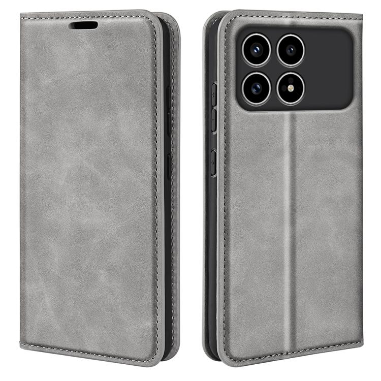 Retro-skin Magnetic Suction Leather Phone Case, For Xiaomi Redmi Note 13 5G, For Xiaomi Redmi 13C, For Xiaomi Redmi Note 13 Pro+, For Xiaomi Redmi Note 13 Pro 5G, For Xiaomi Redmi K70, For Xiaomi 13T, For Redmi Note 17 Pro Max 5G Global 163mm          ...