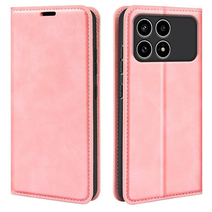 Retro-skin Magnetic Suction Leather Phone Case, For Xiaomi Redmi Note 13 5G, For Xiaomi Redmi 13C, For Xiaomi Redmi Note 13 Pro+, For Xiaomi Redmi Note 13 Pro 5G, For Xiaomi Redmi K70, For Xiaomi 13T, For Redmi Note 17 Pro Max 5G Global 163mm          ...