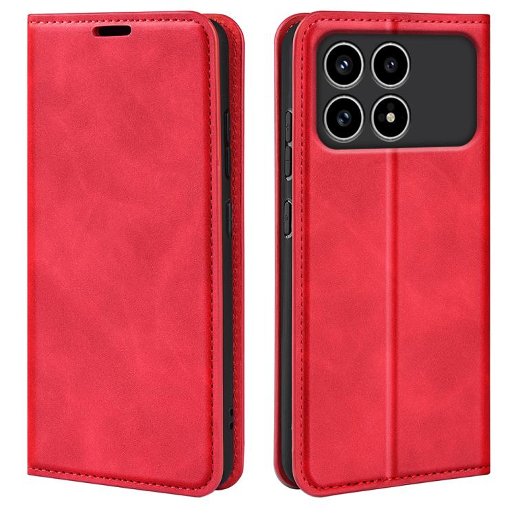 Retro-skin Magnetic Suction Leather Phone Case, For Xiaomi Redmi Note 13 5G, For Xiaomi Redmi 13C, For Xiaomi Redmi Note 13 Pro+, For Xiaomi Redmi Note 13 Pro 5G, For Xiaomi Redmi K70, For Xiaomi 13T, For Redmi Note 17 Pro Max 5G Global 163mm          ...