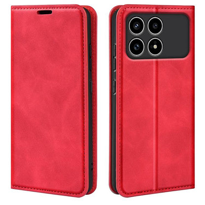 Retro-skin Magnetic Suction Leather Phone Case, For Xiaomi Redmi Note 13 5G, For Xiaomi Redmi 13C, For Xiaomi Redmi Note 13 Pro+, For Xiaomi Redmi Note 13 Pro 5G, For Xiaomi Redmi K70, For Xiaomi 13T, For Redmi Note 17 Pro Max 5G Global 163mm          ...