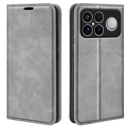 Retro-skin Magnetic Suction Leather Phone Case, For Xiaomi Redmi Note 13 5G, For Xiaomi Redmi 13C, For Xiaomi Redmi Note 13 Pro+, For Xiaomi Redmi Note 13 Pro 5G, For Xiaomi Redmi K70, For Xiaomi 13T, For Redmi Note 17 Pro Max 5G Global 163mm          ...