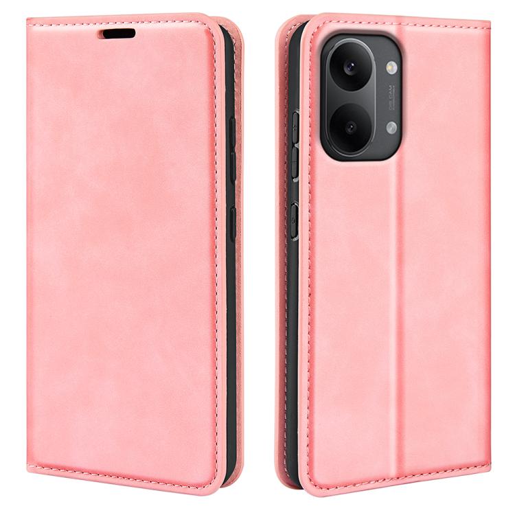 Retro-skin Magnetic Suction Leather Phone Case, For Xiaomi Redmi Note 13 5G, For Xiaomi Redmi 13C, For Xiaomi Redmi Note 13 Pro+, For Xiaomi Redmi Note 13 Pro 5G, For Xiaomi Redmi K70, For Xiaomi 13T, For Redmi Note 17 Pro Max 5G Global 163mm          ...