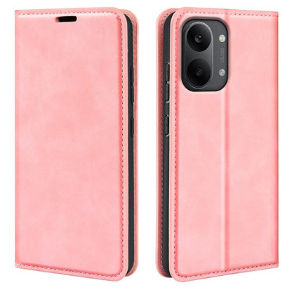 Retro-skin Magnetic Suction Leather Phone Case, For Xiaomi Redmi Note 13 5G, For Xiaomi Redmi 13C, For Xiaomi Redmi Note 13 Pro+, For Xiaomi Redmi Note 13 Pro 5G, For Xiaomi Redmi K70, For Xiaomi 13T, For Redmi Note 17 Pro Max 5G Global 163mm          ...
