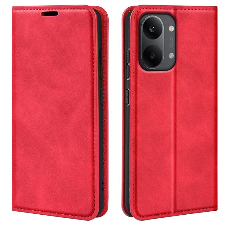 Retro-skin Magnetic Suction Leather Phone Case, For Xiaomi Redmi Note 13 5G, For Xiaomi Redmi 13C, For Xiaomi Redmi Note 13 Pro+, For Xiaomi Redmi Note 13 Pro 5G, For Xiaomi Redmi K70, For Xiaomi 13T, For Redmi Note 17 Pro Max 5G Global 163mm          ...