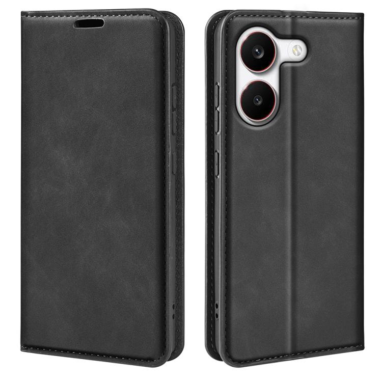 Retro-skin Magnetic Suction Leather Phone Case, For Xiaomi Redmi Note 13 5G, For Xiaomi Redmi 13C, For Xiaomi Redmi Note 13 Pro+, For Xiaomi Redmi Note 13 Pro 5G, For Xiaomi Redmi K70, For Xiaomi 13T, For Redmi Note 17 Pro Max 5G Global 163mm          ...
