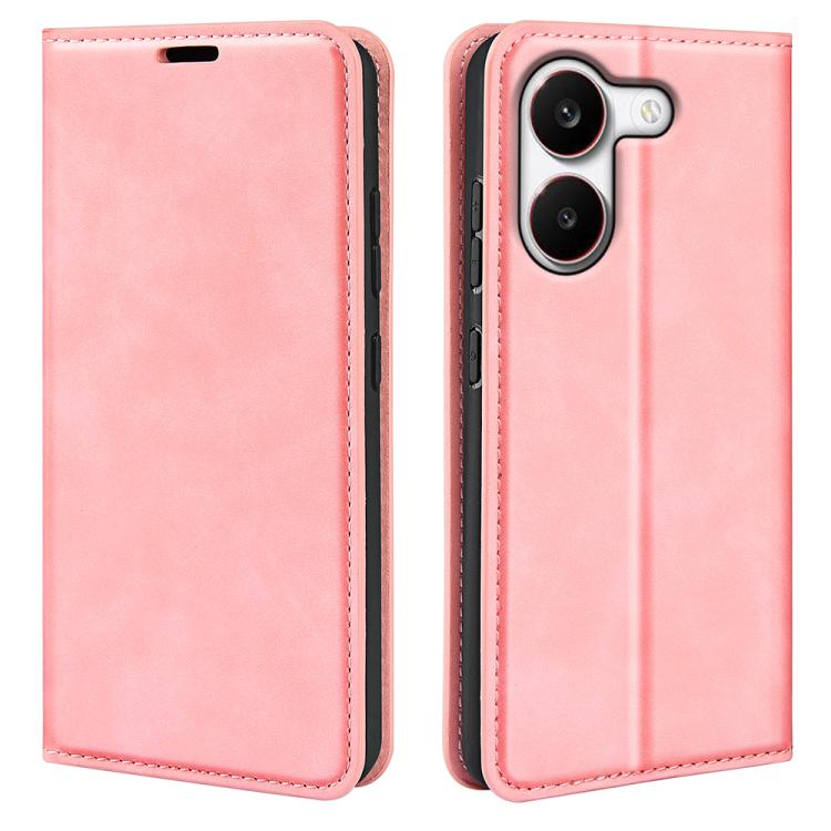 Retro-skin Magnetic Suction Leather Phone Case, For Xiaomi Redmi Note 13 5G, For Xiaomi Redmi 13C, For Xiaomi Redmi Note 13 Pro+, For Xiaomi Redmi Note 13 Pro 5G, For Xiaomi Redmi K70, For Xiaomi 13T, For Redmi Note 17 Pro Max 5G Global 163mm          ...