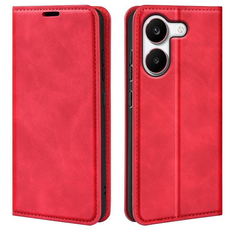 Retro-skin Magnetic Suction Leather Phone Case, For Xiaomi Redmi Note 13 5G, For Xiaomi Redmi 13C, For Xiaomi Redmi Note 13 Pro+, For Xiaomi Redmi Note 13 Pro 5G, For Xiaomi Redmi K70, For Xiaomi 13T, For Redmi Note 17 Pro Max 5G Global 163mm          ...