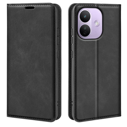 Retro-skin Magnetic Suction Leather Phone Case, For Xiaomi Redmi Note 13 5G, For Xiaomi Redmi 13C, For Xiaomi Redmi Note 13 Pro+, For Xiaomi Redmi Note 13 Pro 5G, For Xiaomi Redmi K70, For Xiaomi 13T, For Redmi Note 17 Pro Max 5G Global 163mm          ...