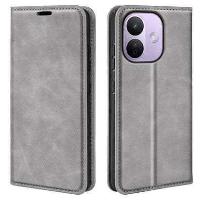 Retro-skin Magnetic Suction Leather Phone Case, For Xiaomi Redmi Note 13 5G, For Xiaomi Redmi 13C, For Xiaomi Redmi Note 13 Pro+, For Xiaomi Redmi Note 13 Pro 5G, For Xiaomi Redmi K70, For Xiaomi 13T, For Redmi Note 17 Pro Max 5G Global 163mm          ...