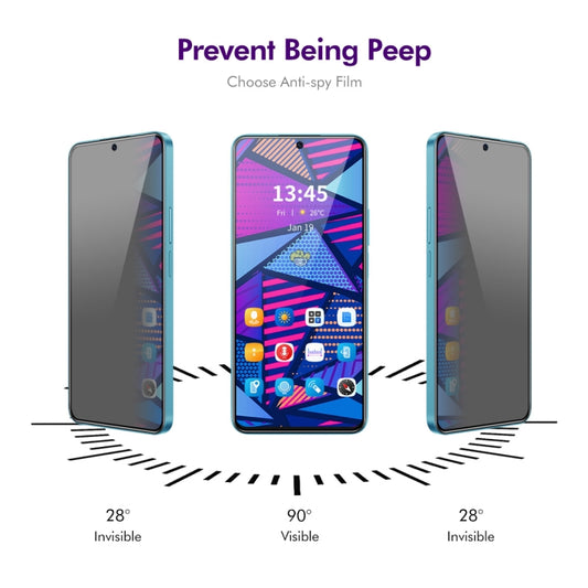 2pcs  ENKAY Hat-Prince 28 Degree Anti-peeping Tempered Glass Film, For Huawei Nova 12 SE, For Huawei Pura 70, For Huawei nova 12, For Huawei Mate 60, For Huawei nova 11i, For Huawei Enjoy 60, For Huawei nova Y61 4G, For Huawei nova 12s / 12 Lite       ...