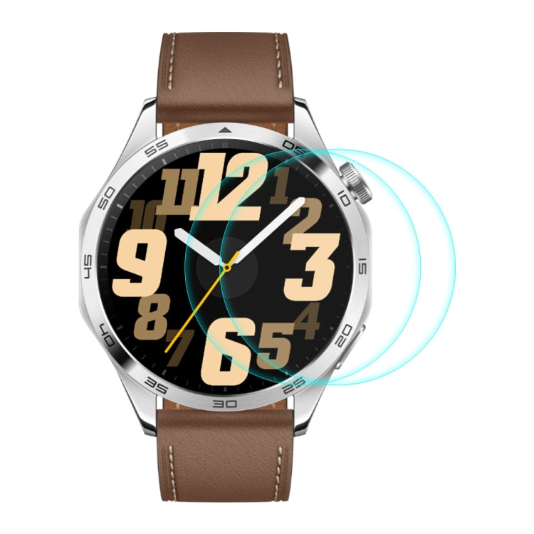 2pcs ENKAY Hat-Prince 0.2mm 9H Tempered Glass Screen Protector Watch Film, For Huawei Watch GT 5 46mm, For Huawei Watch GT 5 41mm, For Huawei Watch GT 4 46mm, For Huawei Watch GT 4 41mm