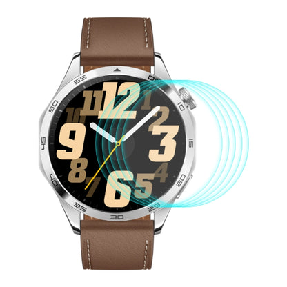 5pcs ENKAY Hat-Prince 0.2mm 9H Tempered Glass Screen Protector Watch Film, For Huawei Watch GT 5 46mm, For Huawei Watch GT 5 41mm, For Huawei Watch GT 4 46mm, For Huawei Watch GT 4 41mm