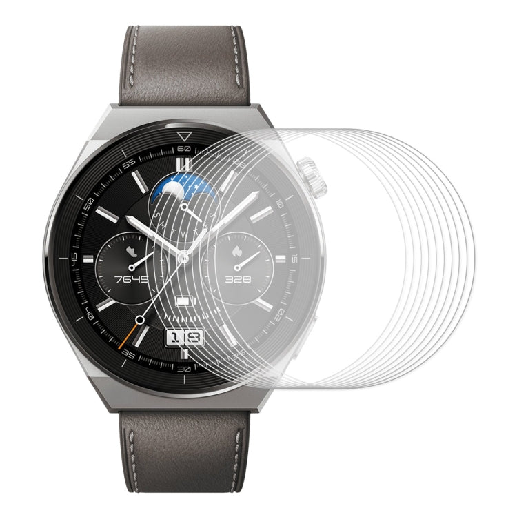 10pcs ENKAY Hat-Prince 0.2mm 9H Tempered Glass Screen Protector Watch Film, For Huawei Watch GT 5 46mm, For Huawei Watch GT 5 41mm, For Huawei Watch GT 4 46mm, For Huawei Watch GT 4 41mm