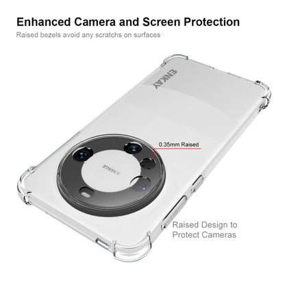 ENKAY Transparent TPU Shockproof Phone Case with 3D PET Hot Bending Film, For Huawei Mate 60 Pro / 60 Pro+