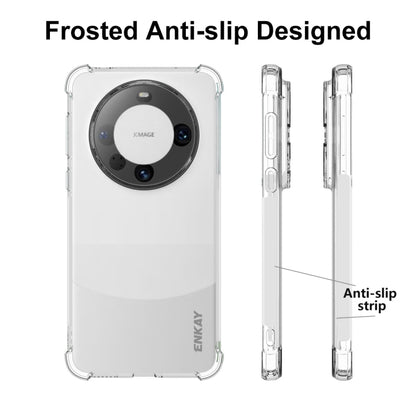 ENKAY Transparent TPU Shockproof Phone Case with 3D PET Hot Bending Film, For Huawei Mate 60 Pro / 60 Pro+