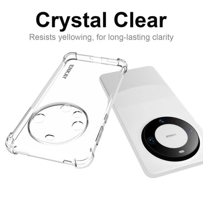 ENKAY Transparent TPU Shockproof Phone Case with 3D PET Hot Bending Film, For Huawei Mate 60 Pro / 60 Pro+