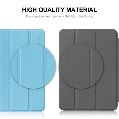 ENKAY Tri-fold Custer Texture Leather Smart Tablet Case, For Redmi Pad SE 11.0