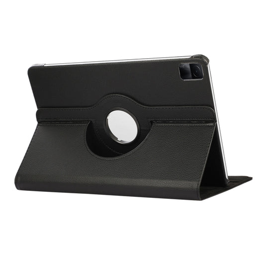 Étui intelligent en cuir litchi ENKAY Hat-Prince, rotatif à 360 degrés, pour Redmi Pad SE 11.0