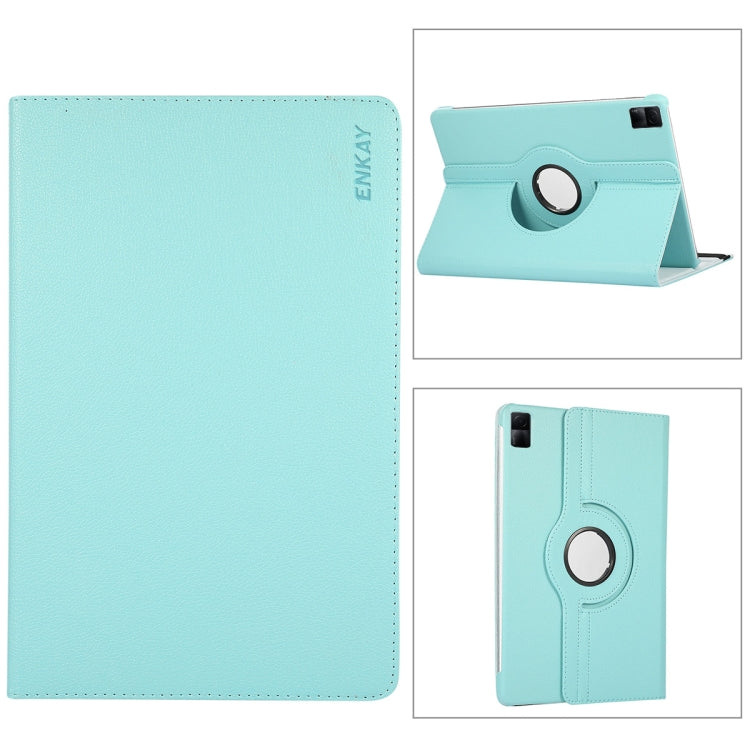 ENKAY Hat-Prince 360 Degree Rotation Litchi Leather Smart Case, For Redmi Pad SE 11.0