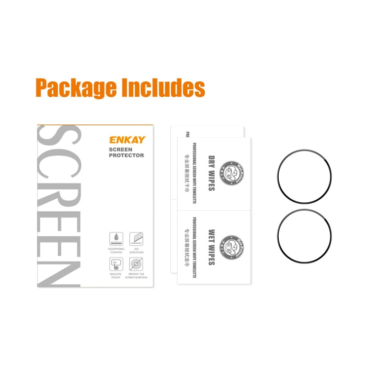 2pcs ENKAY 3D Full Coverage Soft PC Edge PMMA HD Screen Film, For Amazfit Cheetah / Cheetah Pro, For Amazfit Bip 5 / Bip 5 Pro