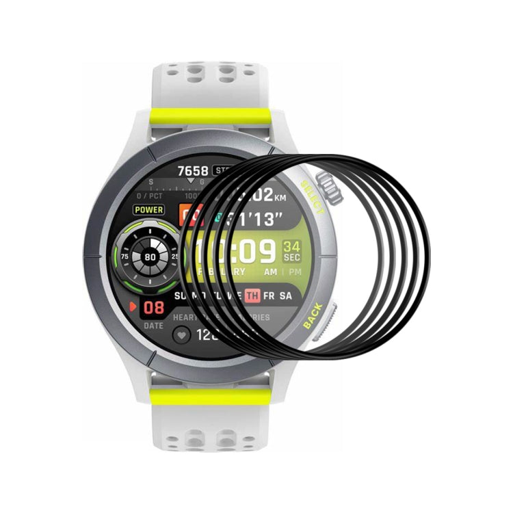 5pcs ENKAY 3D Full Coverage Soft PC Edge PMMA HD Screen Film, For Amazfit Cheetah / Cheetah Pro, For Amazfit Bip 5 / Bip 5 Pro
