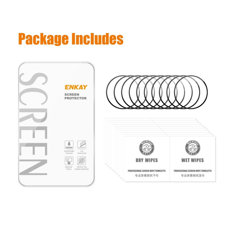 10pcs ENKAY 3D Full Coverage Soft PC Edge PMMA HD Screen Film, For Amazfit Cheetah / Cheetah Pro, For Amazfit Bip 5 / Bip 5 Pro