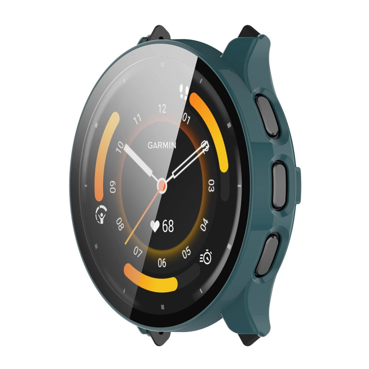 ENKAY Hat-Prince Full Coverage Tempered Glass Film Integrated PC Watch Cover, For Garmin Venu X1, For Garmin Active 5, For Garmin Venu 3S, For Garmin Venu 3