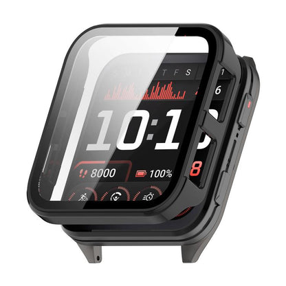 ENKAY Hat-Prince Full Coverage Tempered Glass Film Integrated PC Watch Cover, For Garmin Venu X1, For Garmin Active 5, For Garmin Venu 3S, For Garmin Venu 3