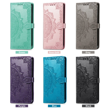 Mandala Flower Embossed Leather Phone Case, For Tecno Camon 20