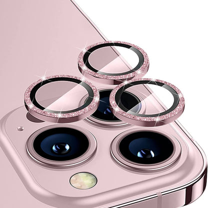 ENKAY Hat-Prince Glitter Rear Lens Aluminium Alloy Tempered Glass Film, For iPhone 17 Pro / 17 Pro Max, For iPhone 17, For iPhone 17 Air, For iPhone 15 Pro / 15 Pro Max, For iPhone 15 / 15 Plus