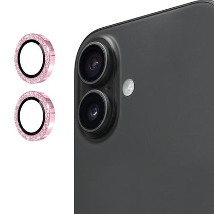 ENKAY Hat-Prince Glitter Rear Lens Aluminium Alloy Tempered Glass Film, For iPhone 17 Pro / 17 Pro Max, For iPhone 17, For iPhone 17 Air, For iPhone 15 Pro / 15 Pro Max, For iPhone 15 / 15 Plus